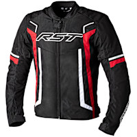 RST Pilot Evo CE Textile Jacket - Black / Red / White