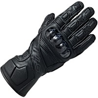 RST Fulcrum CE Waterproof Leather Gloves - Black / Black