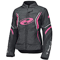 Held Ladies Baxley Textile Jacket - Black / Pink