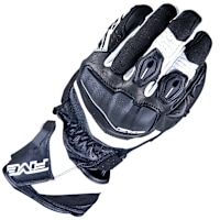 Five Ladies RFX4 Evo Leather Gloves - Black / White