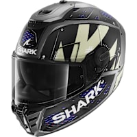 Shark Spartan RS - Stingrey Matt Anthracite / Blue