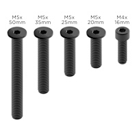 Quad Lock Replacement Motorcycle Pro Screw Set - Black