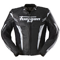 Furygan Pro One Leather Jacket - Black / White