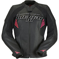 Furygan Ladies Alba Leather Jacket - Black / Pink