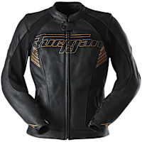 Furygan Ladies Alba Leather Jacket - Black / Gold
