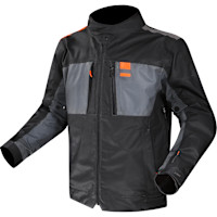 LS2 Titanium Textile Jacket - Black / Hi Viz Orange