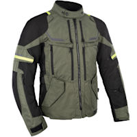Oxford Rockland Textile Jacket - Khaki / Black / Fluo Yellow