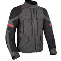 Oxford Rockland Textile Jacket - Charcoal / Black / Red