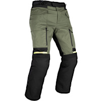 Oxford Rockland Textile Trousers - Khaki / Black / Fluo Yellow