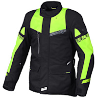 Macna Aspire Textile Jacket - Black / Fluo Yellow
