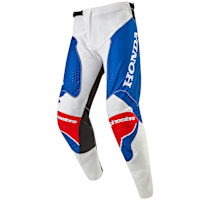 Alpinestars Honda Racer Iconic Pants - White / Bright Blue / Bright Red