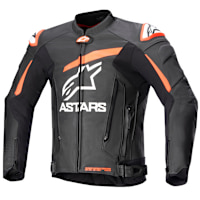 Alpinestars GP Plus V4 Leather Jacket - Black / Red / Fluo White
