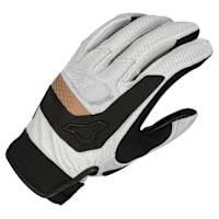 Macna Congra Leather Gloves - Light Grey / Black / Bronze