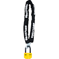 Oxford Boss Alarm 14mm Chain Lock - Yellow
