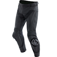Dainese Delta 4 Leather Trousers - Black / Black 