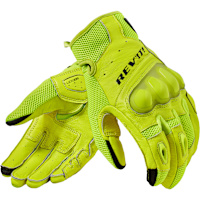 Rev'it Ritmo Leather Gloves - Neon Yellow