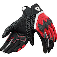 Rev'it Ladies Veloz Leather Gloves - Black / Red