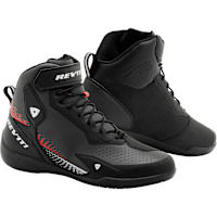 Rev'it G-Force 2 Leather Shoes - Black / Neon Red