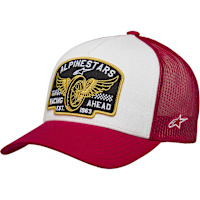 Alpinestars Heritage Patch Trucker Hat - White / Red