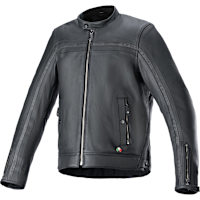 Alpinestars Dyno Leather Jacket - Black / Black