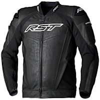 RST Tractech Evo 5 CE Leather Jacket - Black / Black / Black