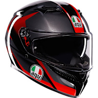 AGV K3 - Striga Matt Black / Grey / Red 