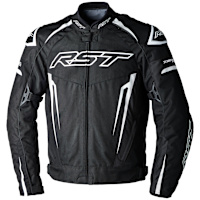 RST Tractech Evo 5 CE Textile Jacket - Black / White / Black