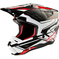 Alpinestars S-M5 Action 2 - Gloss Black / White / Bright Red