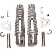 Bike It OEM Rear Silver Footpegs - Suzuki GSX-R1000/750/600 / GSX1300BK B-King