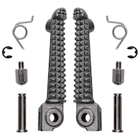 Bike It OEM Silver Footpegs - Yamaha YZF-R1 / YZF-R6