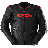 Furygan Raptor Evo 3 Leather Jacket - Black / Red