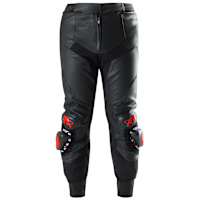 Furygan Drack Leather Trousers - Black / Red