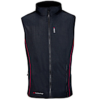 Keis B601RP UltraFlex Heated Bodywarmer - Black / Red