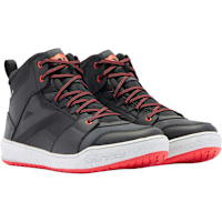 Dainese Suburb D-WP Boots - Black / White / Red Lava