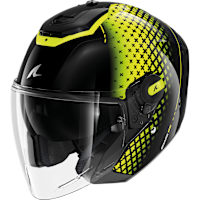 Shark RS Jet - Stride Black / Silver / Fluo Yellow