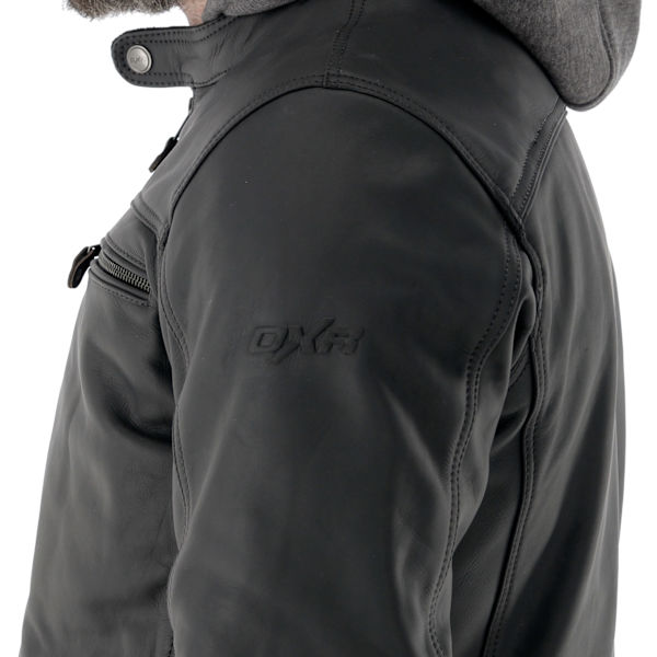 Zack Jacket DXR Zack Leather Jacket - Black - FREE UK DELIVERY