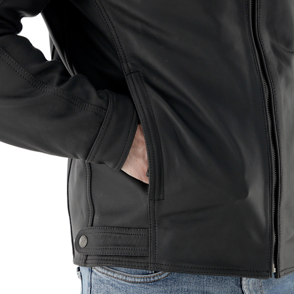 Zack Jacket DXR Zack Leather Jacket - Black - FREE UK DELIVERY