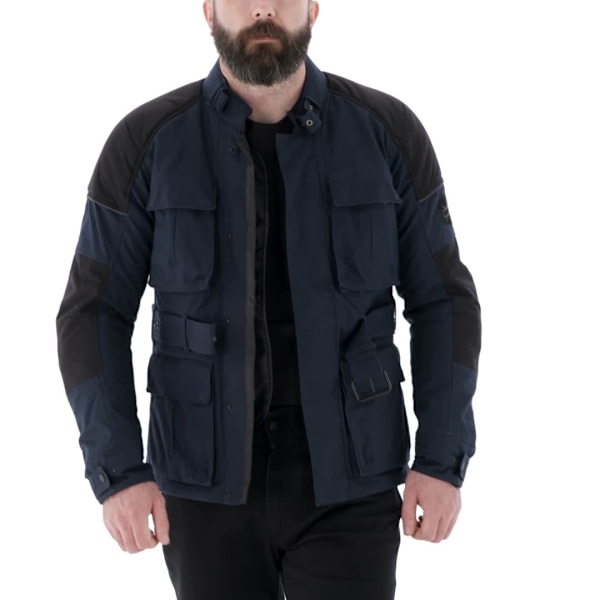 Oxford Heritage Tech 1.0 Textile Jacket - Navy - FREE UK DELIVERY