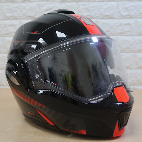 Scorpion Exo-Tech Evo - Traveller Gloss Black / Red - L : 59 - 60