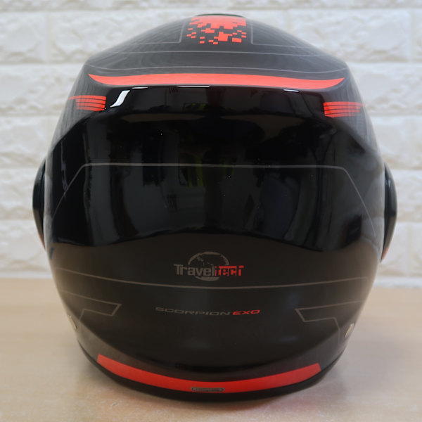 Scorpion Exo-Tech Evo - Traveller Gloss Black / Red - L : 59 - 60