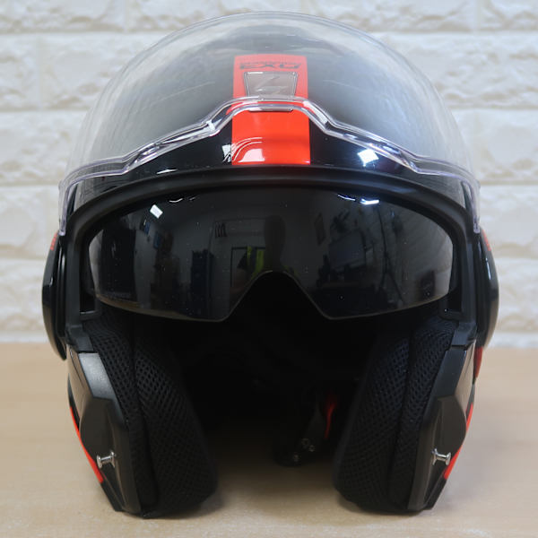 Scorpion Exo-Tech Evo - Traveller Gloss Black / Red - L : 59 - 60