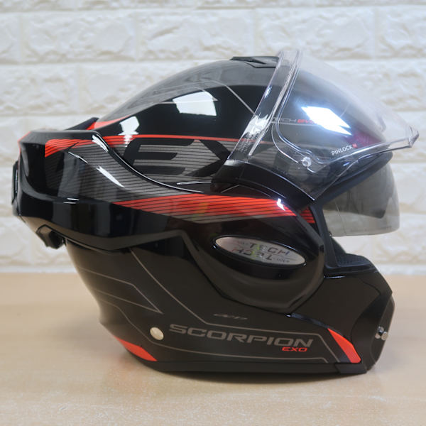 Scorpion Exo-Tech Evo - Traveller Gloss Black / Red - L : 59 - 60