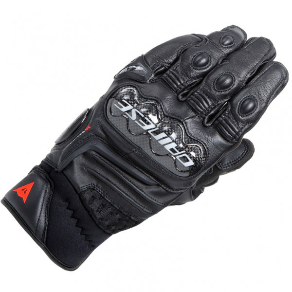 Dainese Carbon 4 Short Leather Gloves - Black / Black / Black