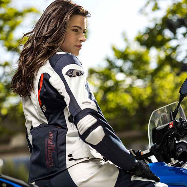 Furygan Ladies Apalaches Evo Textile Jacket - Blue / Pearl / Red