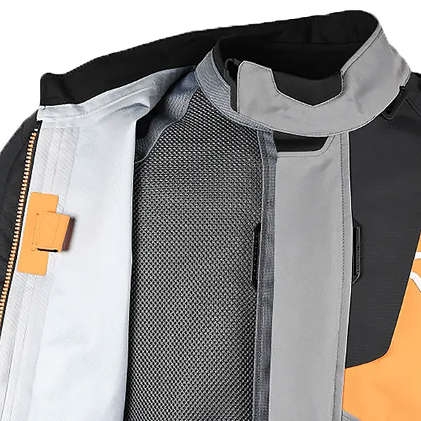 Macna Synchrone Textile Jacket - Grey / Orange / Black - FREE UK