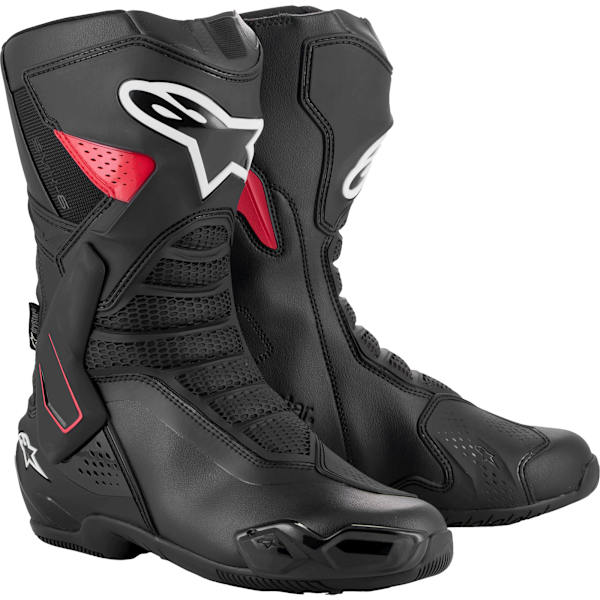 Alpinestars SMX-6 V3 Drystar Boots - Black / Red - FREE UK DELIVERY