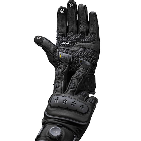 Knox Orsa Leather MK3 Gloves - Black - FREE UK DELIVERY