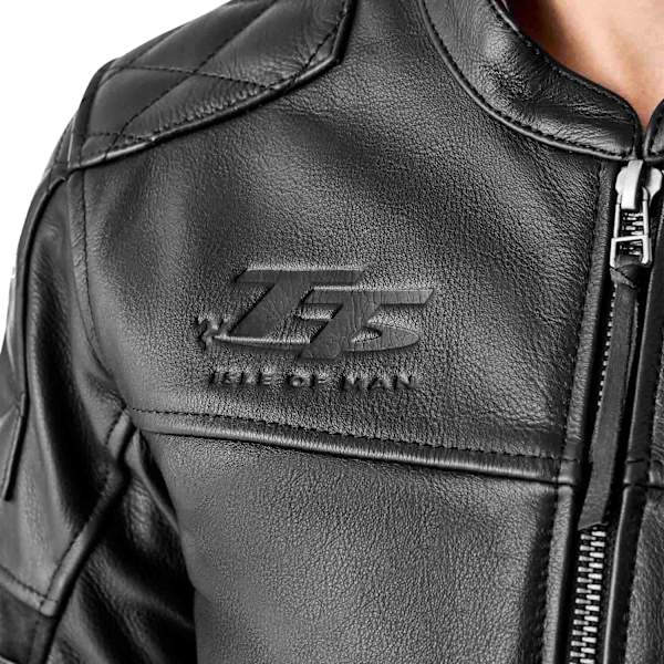 RST IOM TT Hillberry D3O CE Leather Jacket - Black - FREE UK DELIVERY
