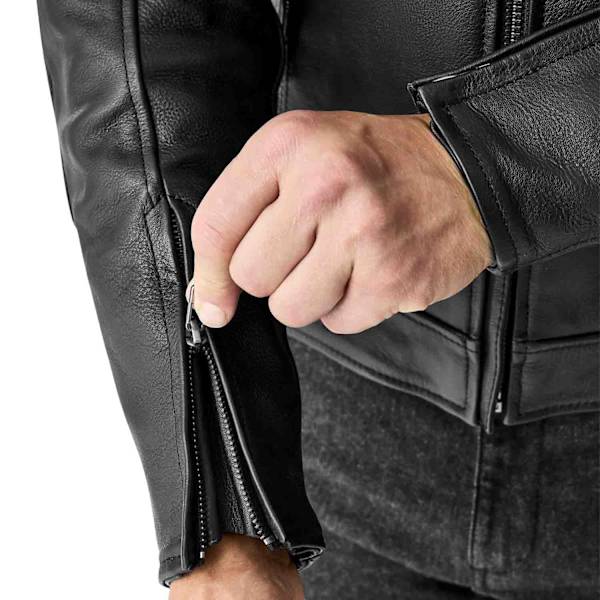 RST IOM TT Hillberry D3O CE Leather Jacket - Black - FREE UK DELIVERY