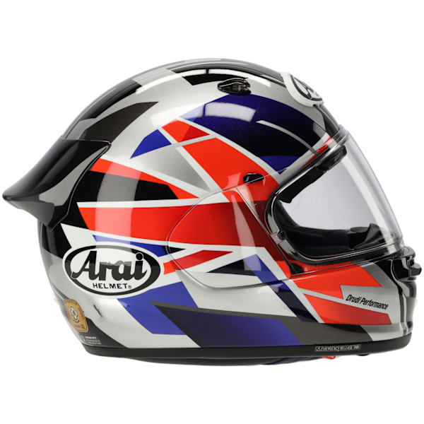 arai dt-x uk flag helmet Regent-X - S&S - Yellow yielding more area above the cover Arai Quantic - Flag UK